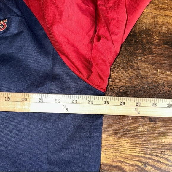 Adidas Jacket Mens Large Red Blue Cleveland Cavaliers Bomber Raglan Sleeve Y2K - Picture 9 of 9